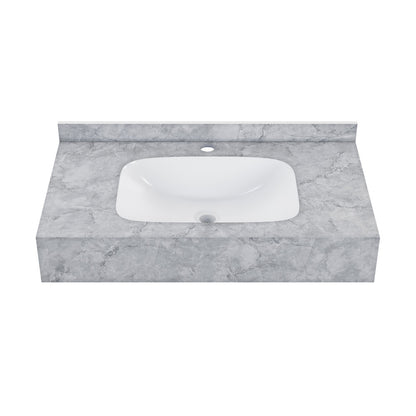 Avancer 36'' Wall Mount Sink In Storm Gray