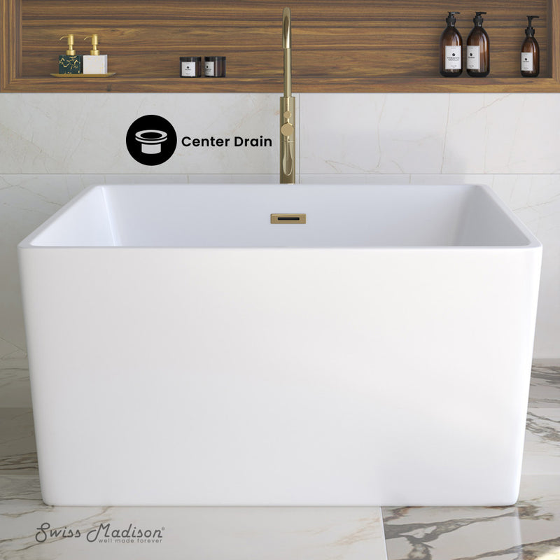 Voltaire 47" Square Freestanding Bathtub