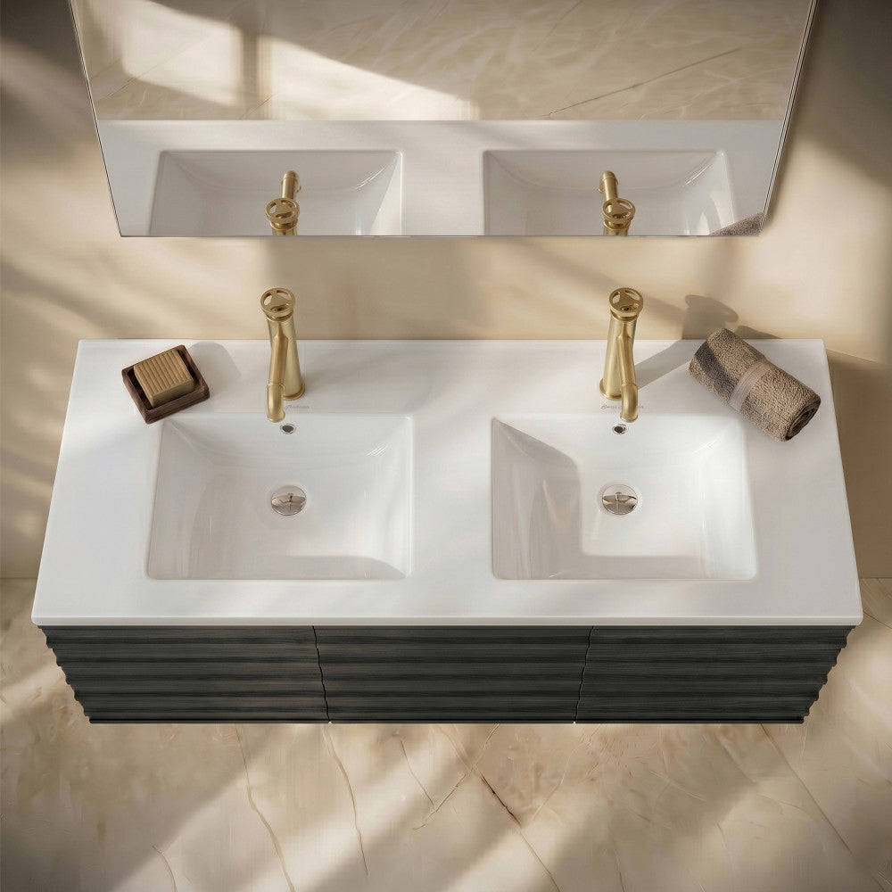 60" Vanity Top Bathroom Sink
