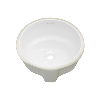 Monaco 16" Ceramic Undermount Bathroom Sink in Glossy White