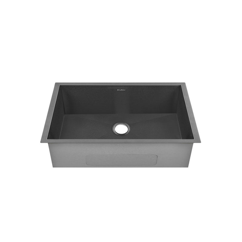 Tourner 26 x 18 Stainless Steel, Single Basin, Undermount Kitchen Sink, Black