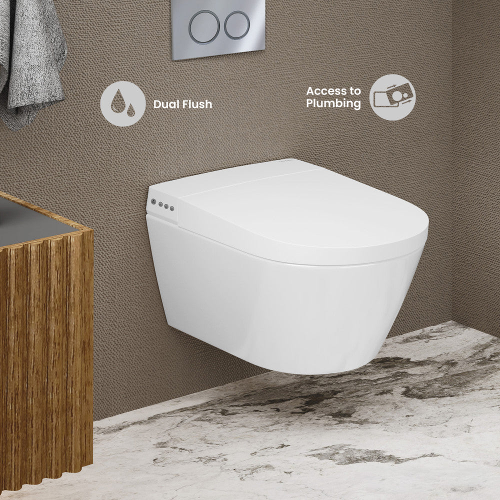Pur Smart Wall-Hung Toilet with Bidet Bundle (SM-ST080, SM-WCB02)