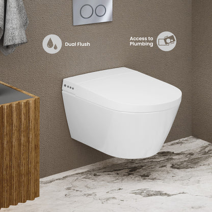 Pur Smart Wall-Hung Toilet with Bidet Bundle (SM-ST080, SM-WCB02)
