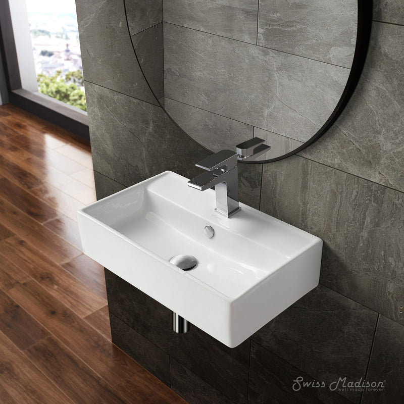 Claire 22" Rectangle Wall-Mount Bathroom Sink