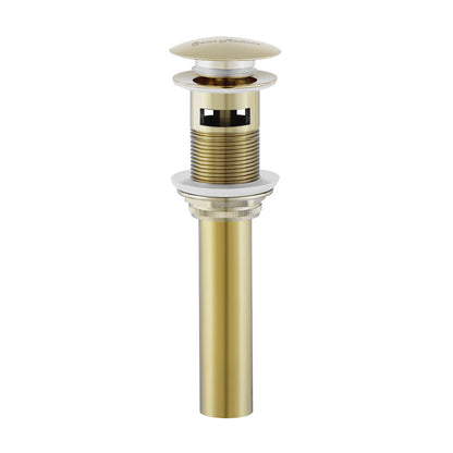 Residential Pop Up Sink Drain 1.75 in Gold
