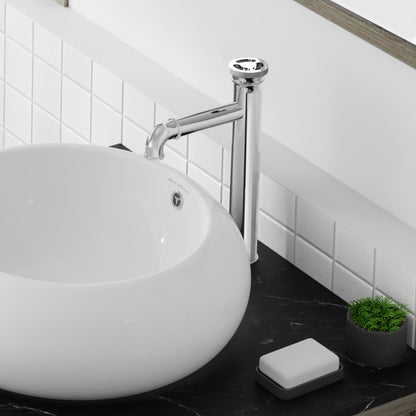 Avallon Single Hole, Single-Handle Wheel, High Arc Bathroom Faucet in Chrome