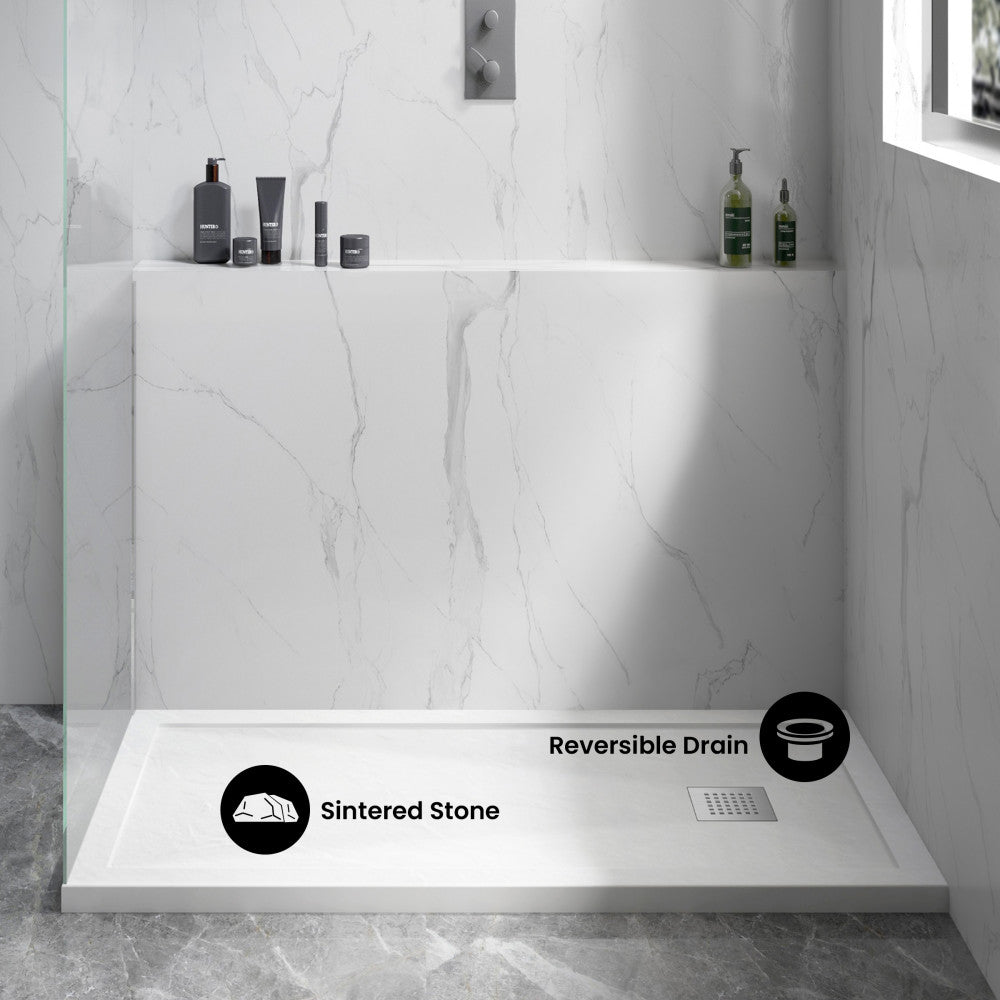 Terre B Series 60" x 32" Reversible Drain Shower Base