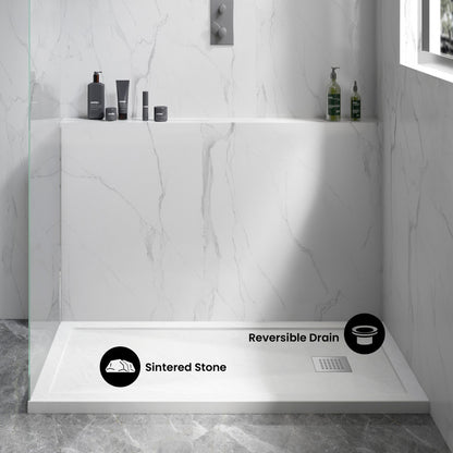 Terre B Series 60" x 32" Reversible Drain Shower Base