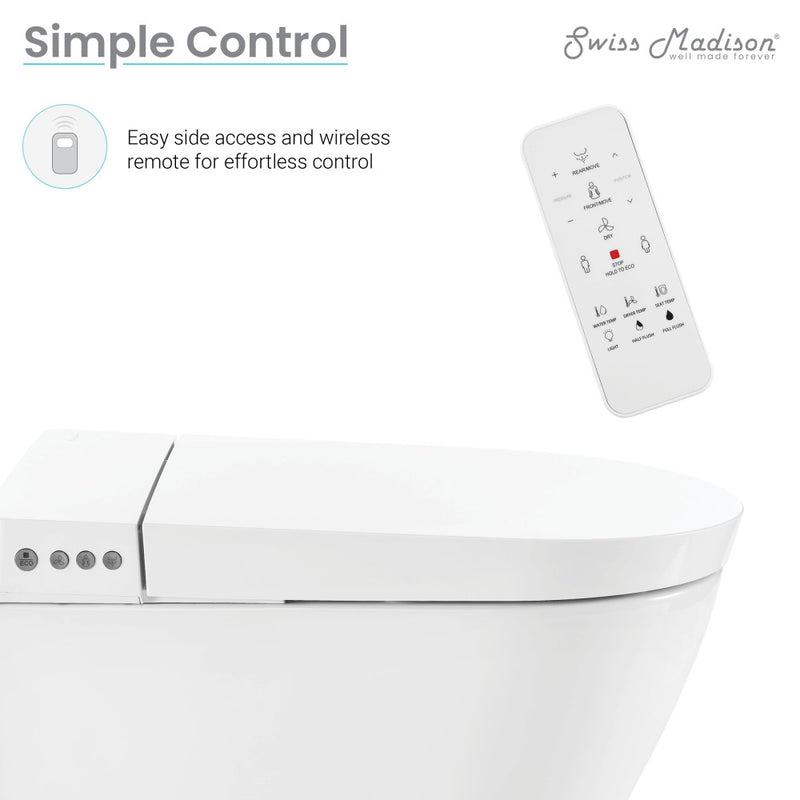 Pur Smart Wall-Hung Toilet with Bidet Bundle (SM-ST080, SM-WCB02)