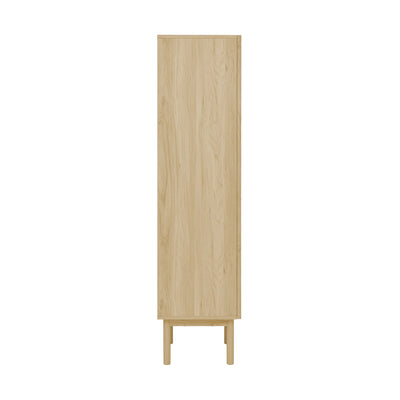 Classe 15.5 x 15 x 60 Freestanding Linen Cabinet in Natural Oak