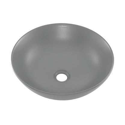 Classe 16 Color Ceramic Sink in Matte Gray