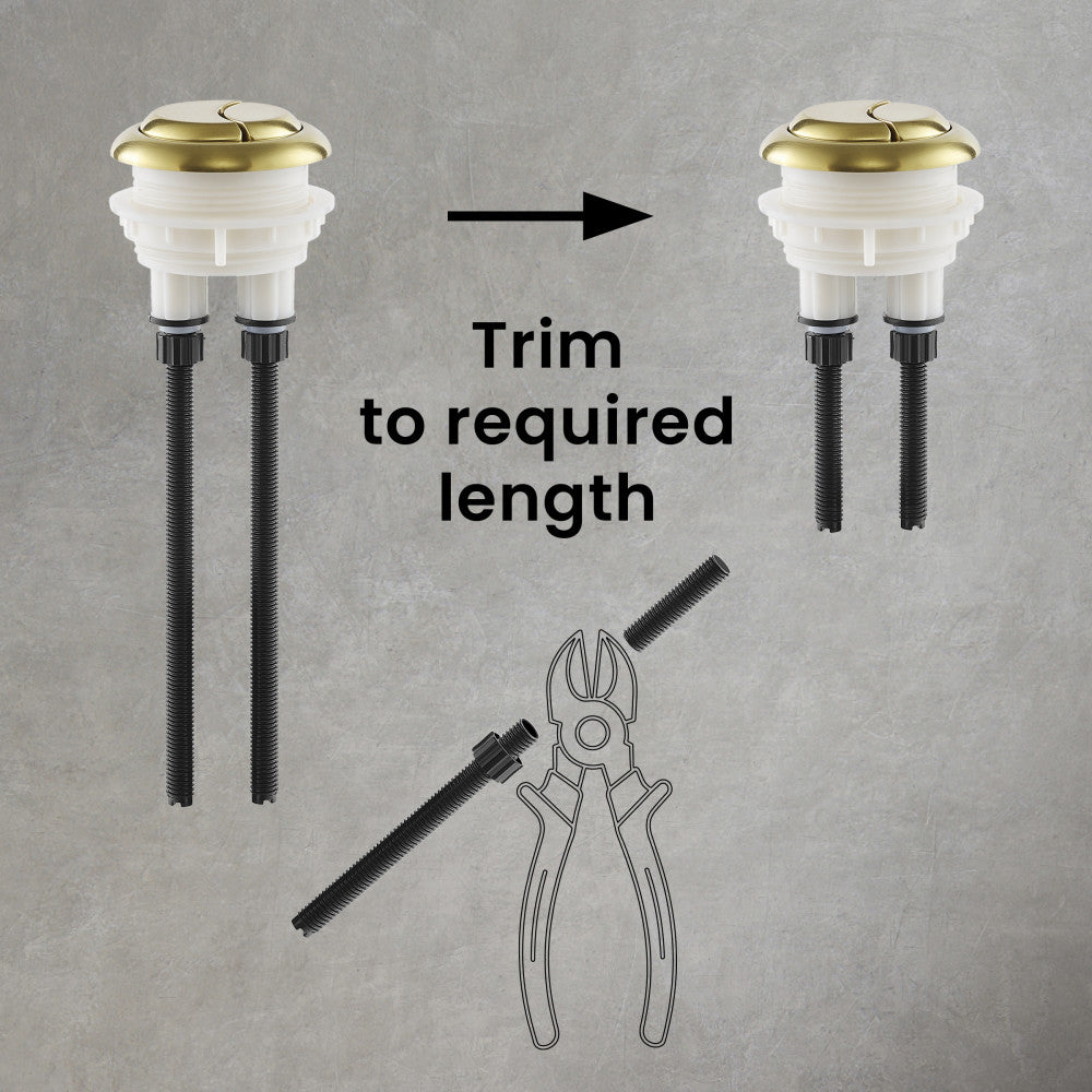 Toilet Hardware Brushed Gold (SM-1T803)