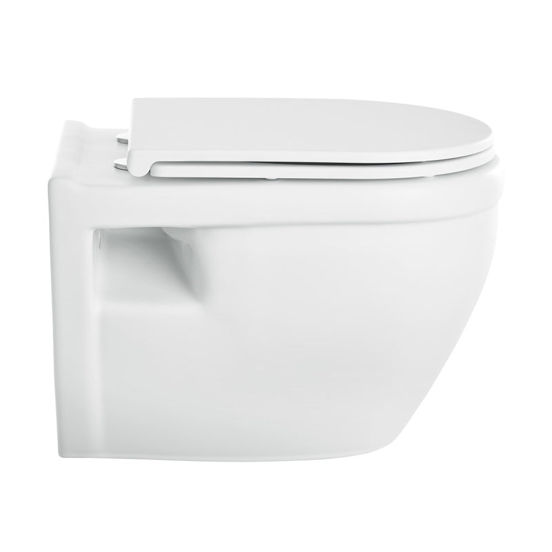 Ivy Wall-Hung Elongated Toilet Bowl Only in Matte White