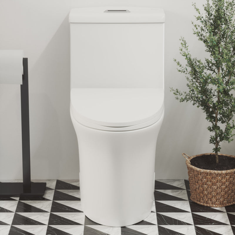 Hugo One Piece Elongated Dual Flush Toilet 1.1 / 1.6 gpf