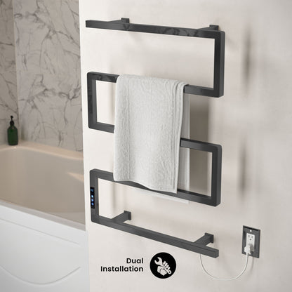 Voltaire 5-Bar Electric Towel Warmer in Matte Black