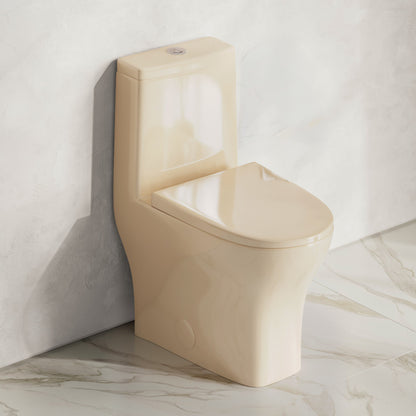 Sublime II One-Piece 10" Rough-in 1.1/1.6 GPF Dual Top Flush Round Toilet in Glossy Bisque