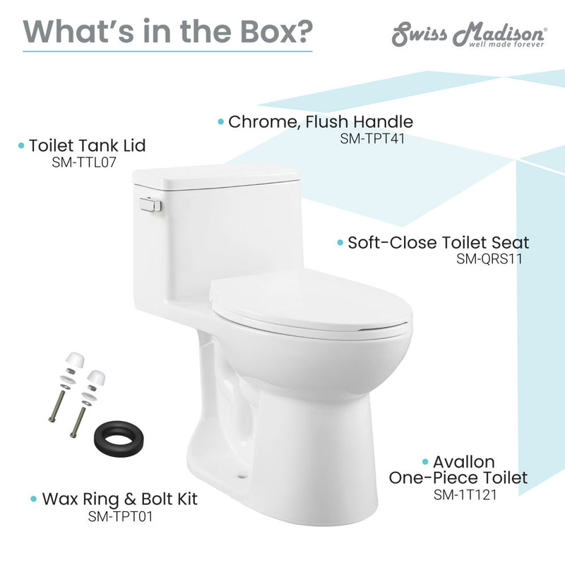 Avallon One-Piece Toilet Side Flush 1.28 gpf