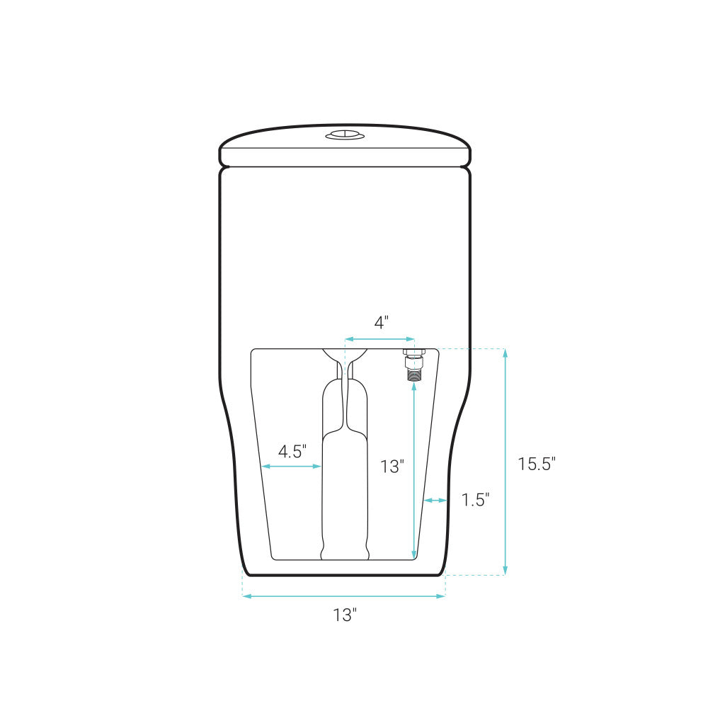 Sublime One-Piece Elongated Toilet Dual-Flush 1.1/1.6 gpf