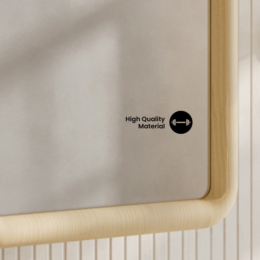 Plaisir 18 x 27 Recessed/Wall Mount Medicine Cabinet with Mirror in Natural Oak