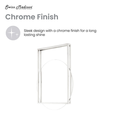 Pierre 35.5" Vanity Mirror in Chrome