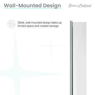 Cache 20 in. x 30 in. Mirrored Aluminum Medicine Cabinet