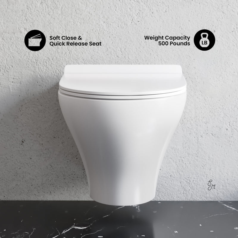 Monaco Wall-Hung Round Toilet Bowl