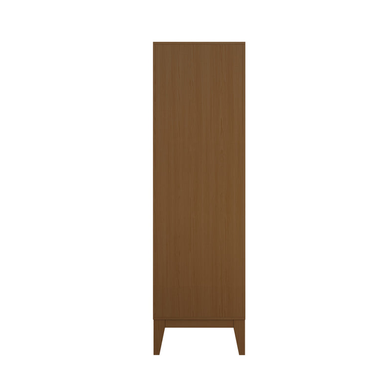 Cascade 17 x 17 x 60 Freestanding Linen Cabinet in Brown Oak