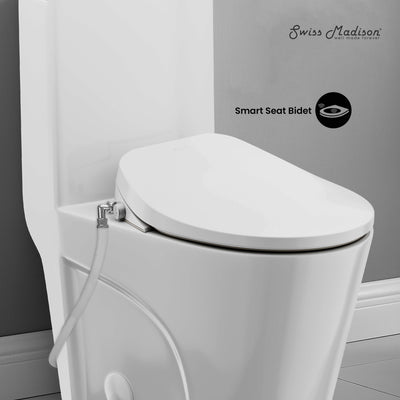 St. Tropez One-Piece Elongated Toilet Vortex Dual-Flush 1.1/1.6 gpf with Smart Seat Bidet