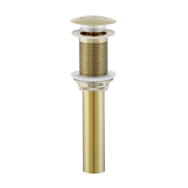 Residential Non-Overflow Pop Up Sink Drain 1.75 in Gold