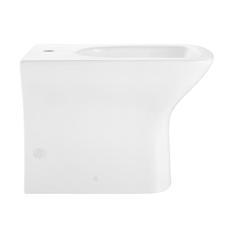 Carre Floor Mount Classic Bidet in Glossy White