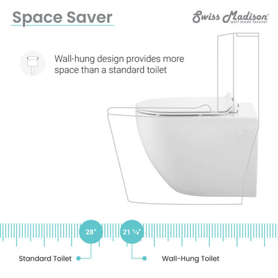 St. Tropez Wall Hung Toilet Bundle (SM-WT449, SM-WC424, SM-WC001C)