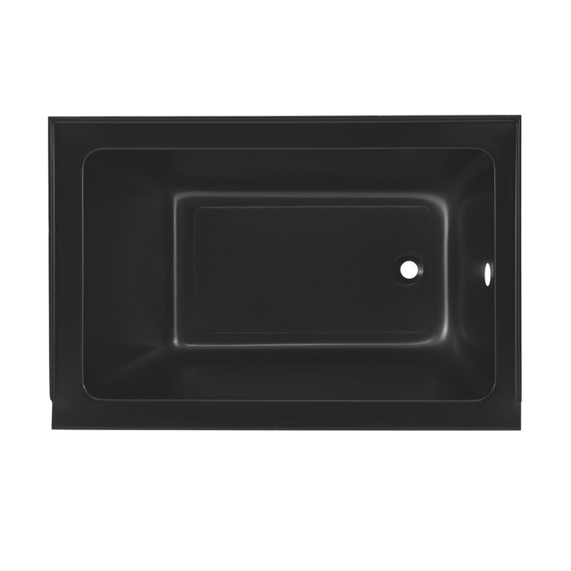 Voltaire 48" x 32" Right-Hand Drain Alcove Bathtub in Matte Black