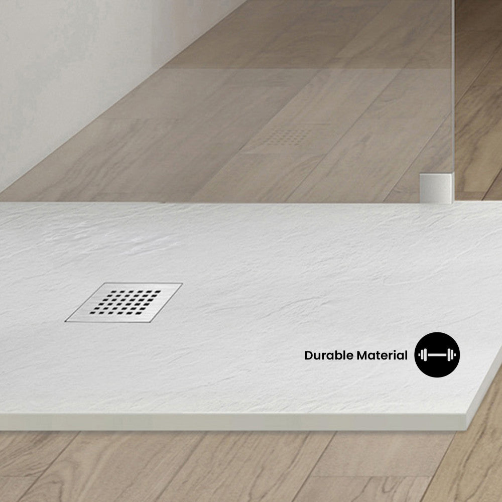 Terre P Series 36" x 36" Reversible Drain Shower Base