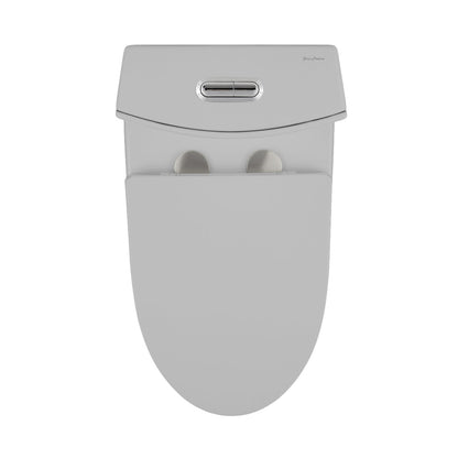 St. Tropez One-Piece Elongated Toilet Vortex™ Dual-Flush 1.1/1.6 gpf in Matte Gray