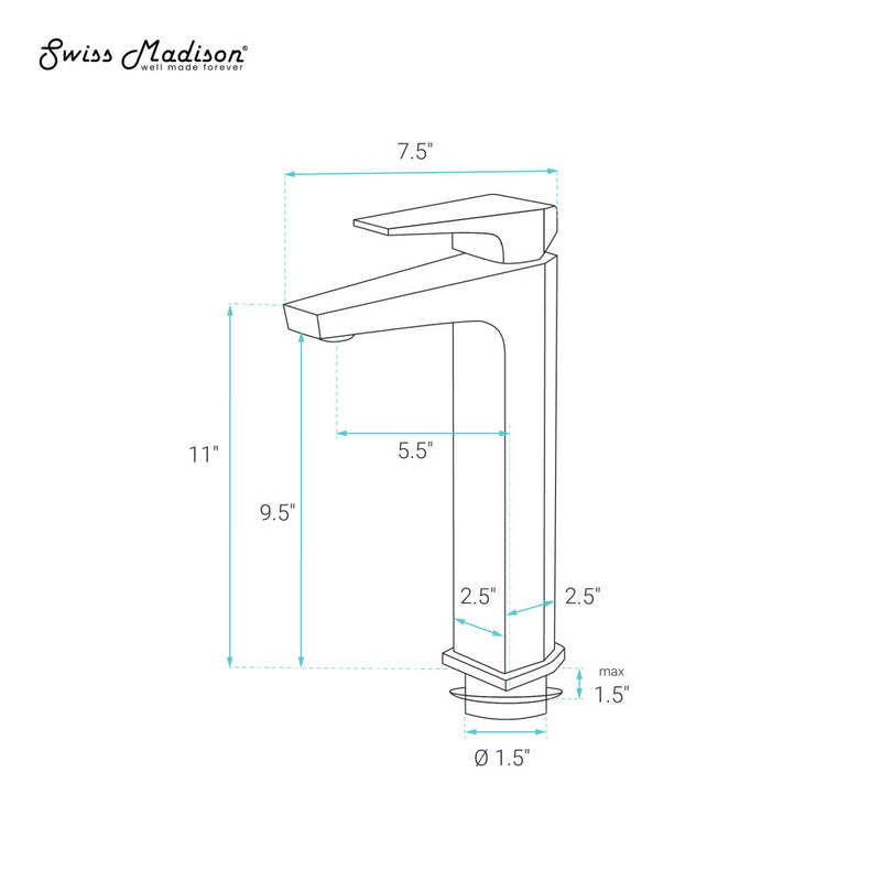 Voltaire Single Hole, Single-Handle, High Arc Bathroom Faucet in Brushed Gold