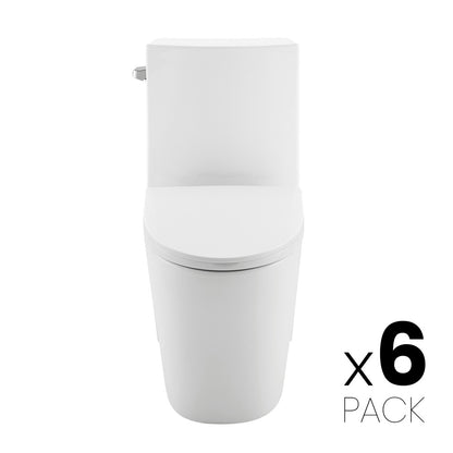 St. Tropez One-Piece Elongated Toilet Side Flush 1.28 gpf (6 - Pack)