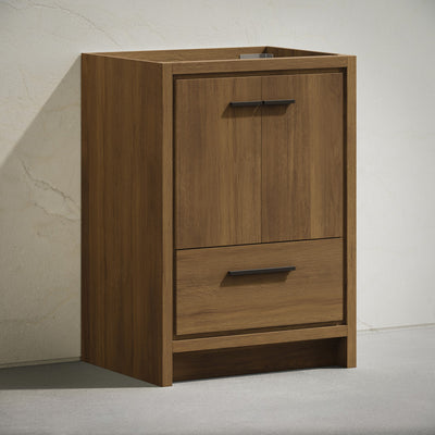Virage 24" Freestanding Bathroom Vanity in Brown Oak without Sink Top