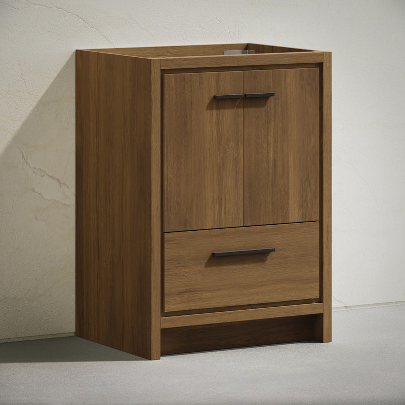 Virage 24" Freestanding Bathroom Vanity in Brown Oak without Sink Top