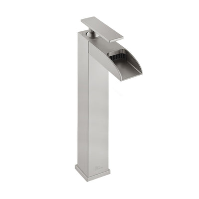 Concorde Single Hole, Single-Handle, High Arc Waterfall, Bathroom Faucet in Brushed Nickel