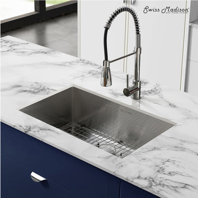 Tourner 27 x 19 Stainless Steel, Single Basin, Undermount Kitchen Sink