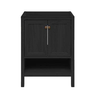 Chateau 24" Freestanding Bathroom Vanity Cabinet without Top in Black Oak