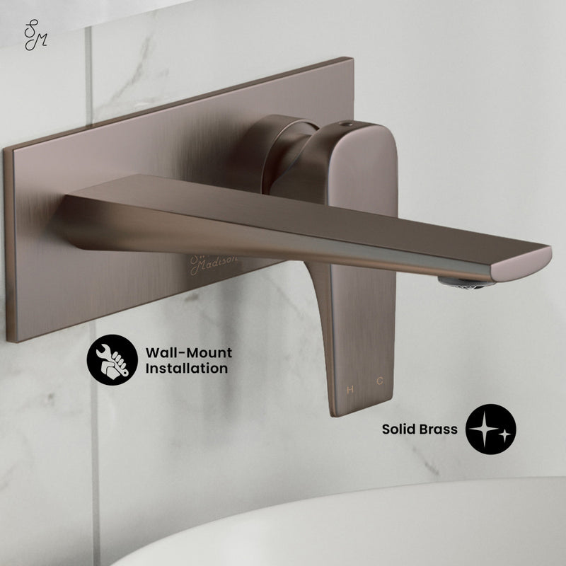 Monaco Single-Handle, Wall-Mount, Bathroom Faucet in Oil Rubbed Bronze