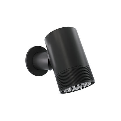 Lumiere 2-Spray Patterns 2.5 GPM Wall Mount Fixed Shower Head in Matte Black