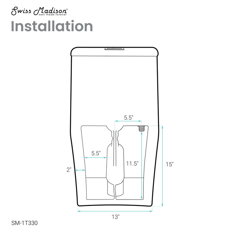 Liberte One-Piece Elongated Toilet Dual-Flush 1.1/1.6 gpf