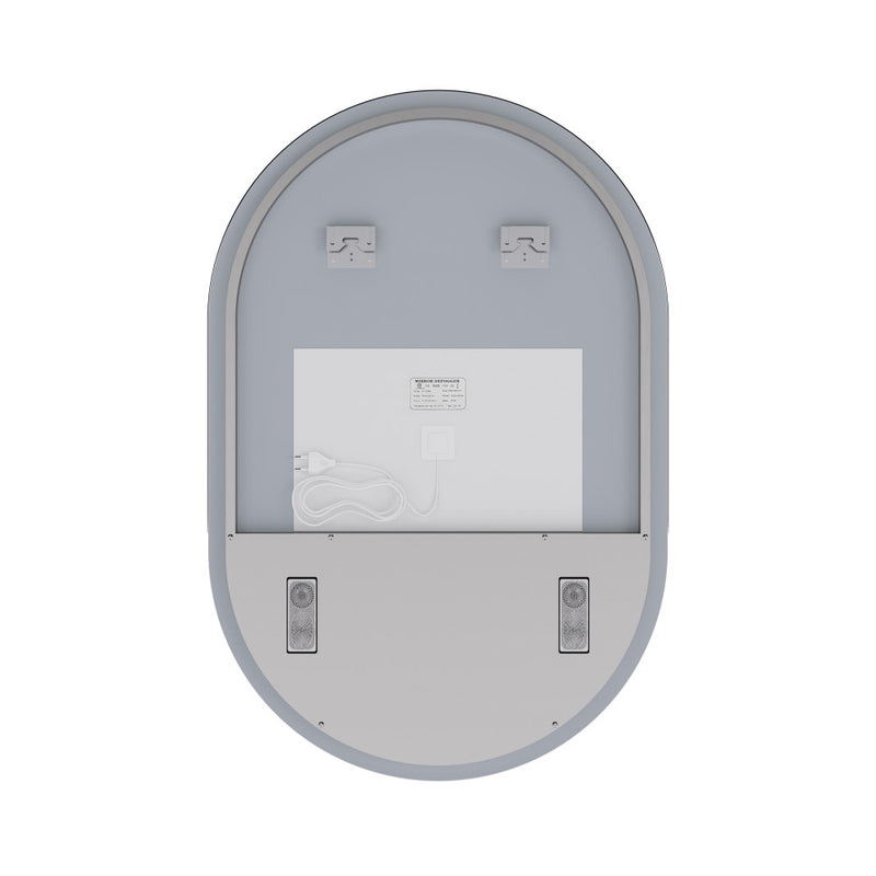 Aura 24" x 36" Pill Shaped LED Anti-Fog Smart Mirror with Bluetooth