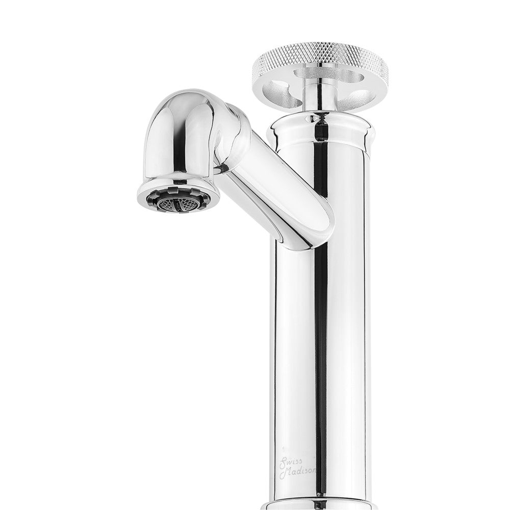 Avallon Single Hole, Single-Handle Wheel, Bathroom Faucet in Chrome