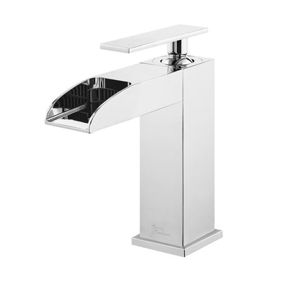 Concorde Single Hole, Single-Handle, Waterfall Bathroom Faucet in Chrome