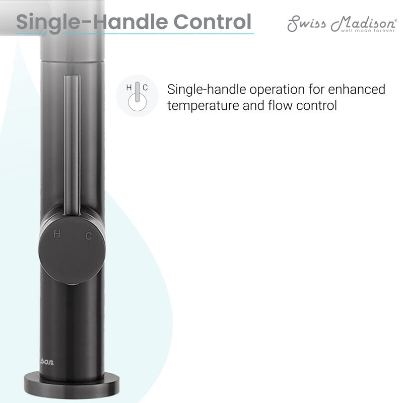 Nouvet Single Handle, Pull-Down Kitchen Faucet with Pot Filler in Gunmetal Gray