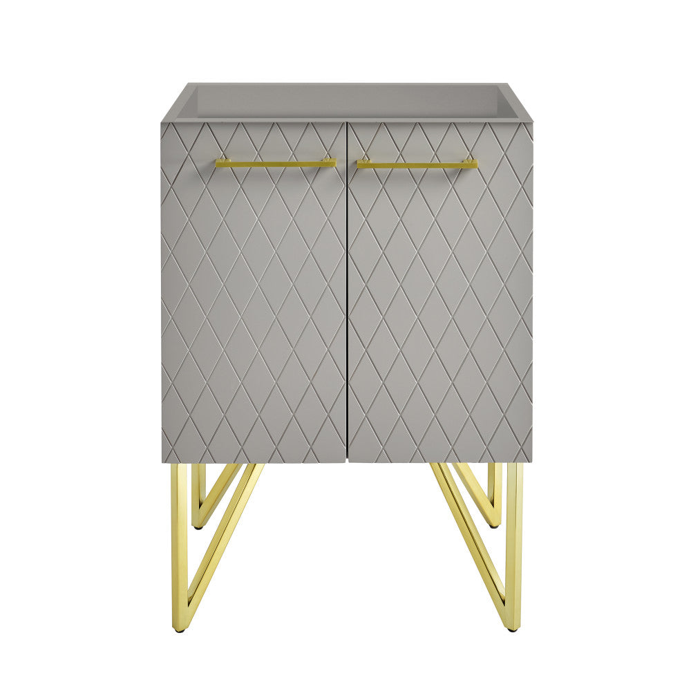 Annecy 24 Diamond Gray Bathroom Vanity Cabinet Only (SM-BV257E)