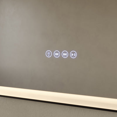 Carre 24" x 36" Rectangular LED Anti-Fog Smart Mirror with Bluetooth